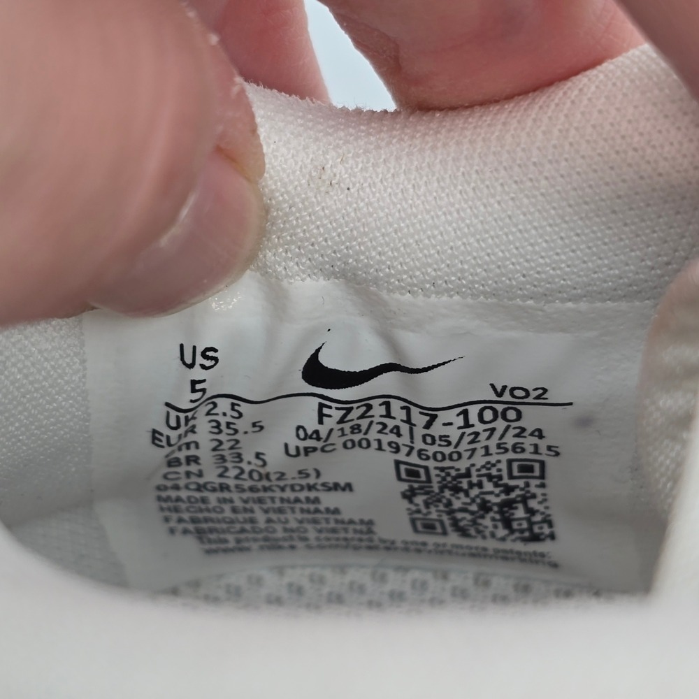 Nike SuperRep Cycle Shoes White Silver Black FZ2117-100 Womens 5 - Picture 7 of 7